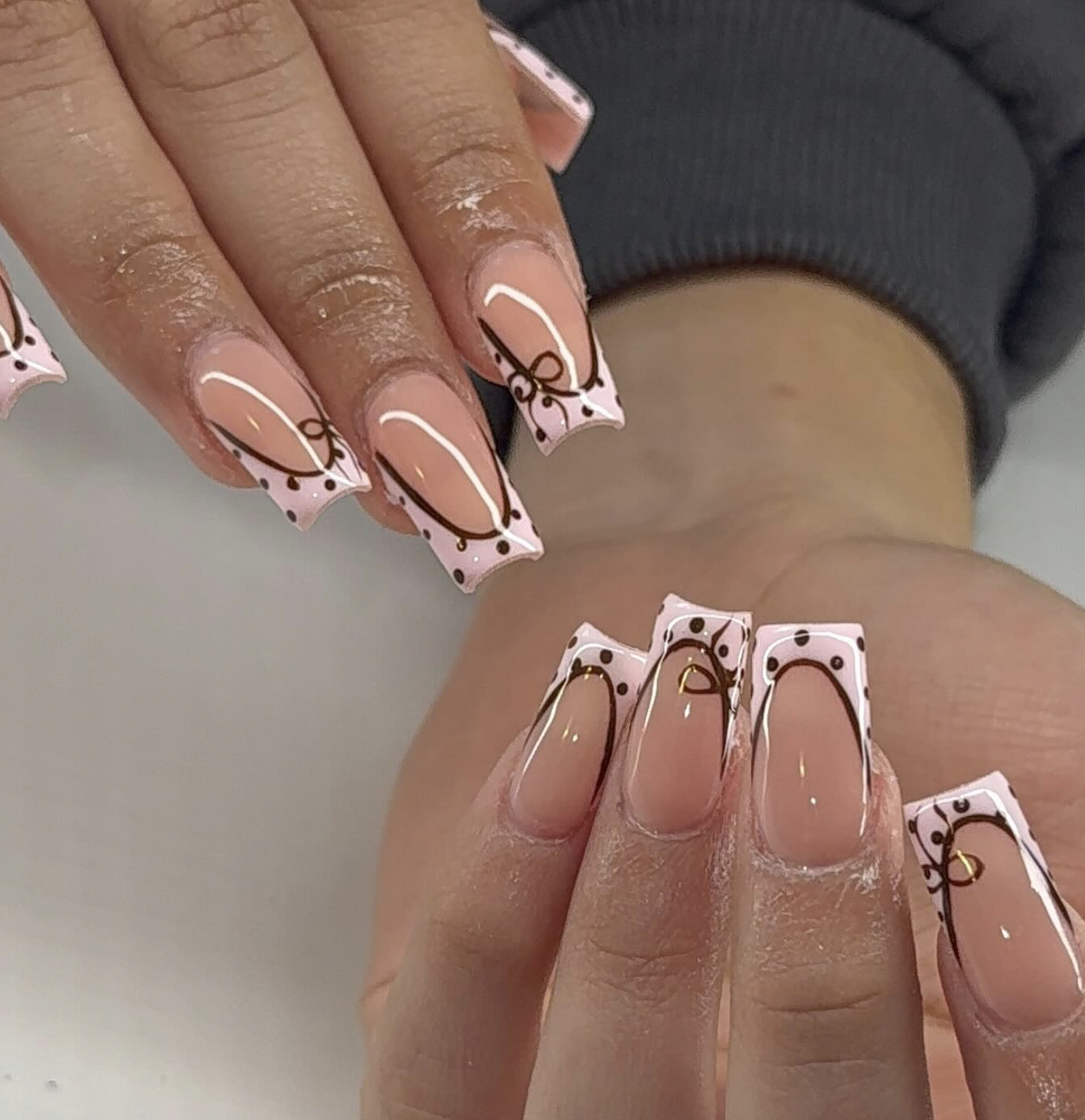 Custom nail set by Nailed By Jewelss — design 4